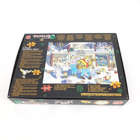 WASGIJ? No 9 Jumbo "A Bright Christmas Night" 1000 Piece Jigsaw Original Puzzle - Picture 12 of 13